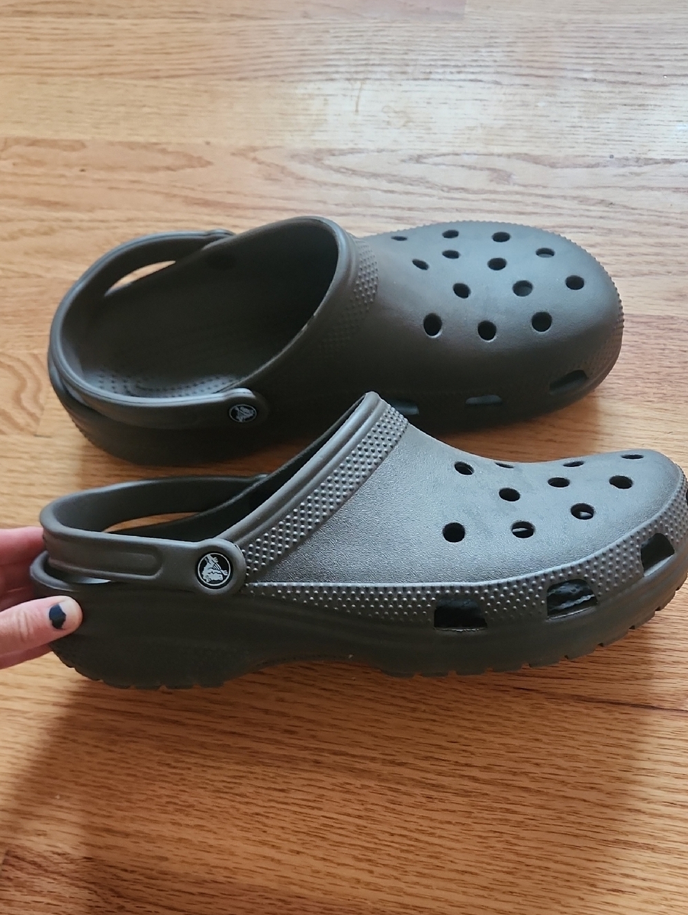Brown Crocs Size 12